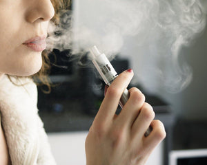 woman vaping