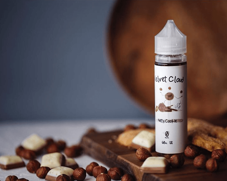 An image of Nutty Cookie holiday flavored e-liquid from Velvet Cloud