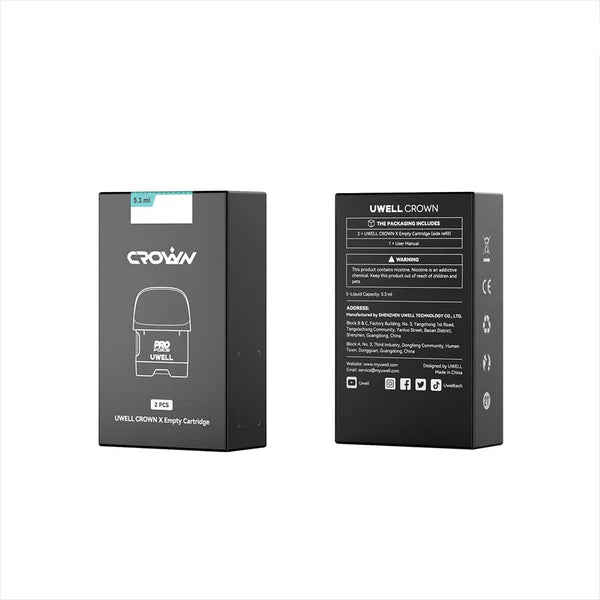 Uwell Crown X Empty Cartridge (2-pack)