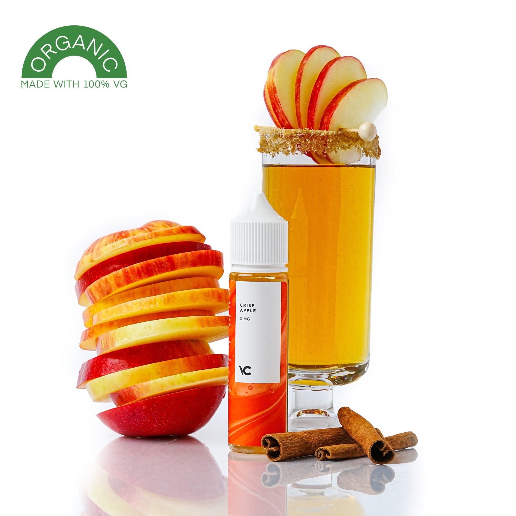vape juice for pods Crisp Apple NICOTINE SALTS Flavor:Vanilla Latte Frappuccino (Vanilla Coffee) fire and ice raz